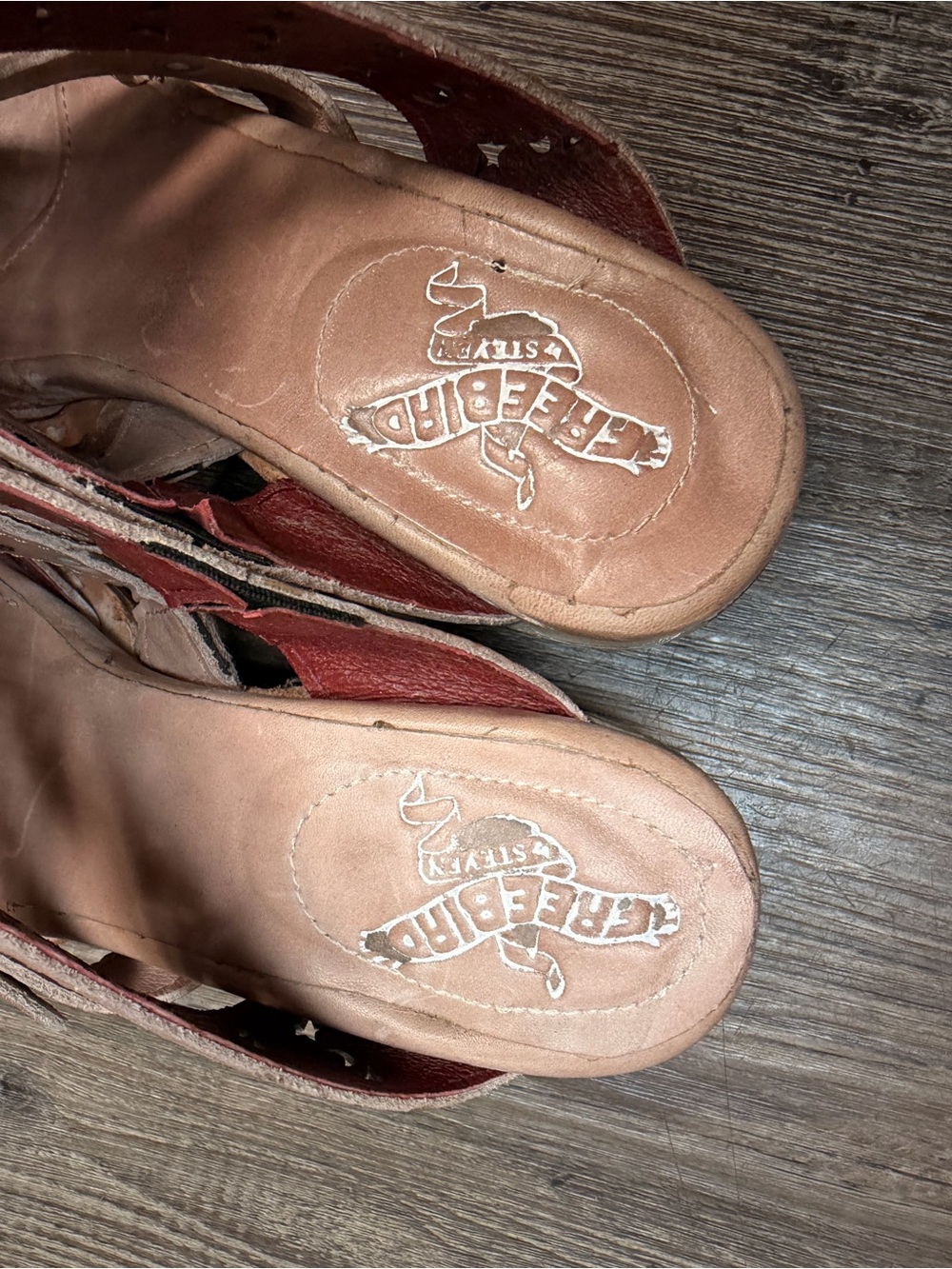 FreeBird Moonstar Blush Leather Mules Shoe Size 9 - Picture 6 of 8
